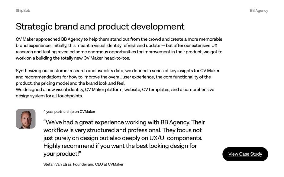 Strategic brand and product development