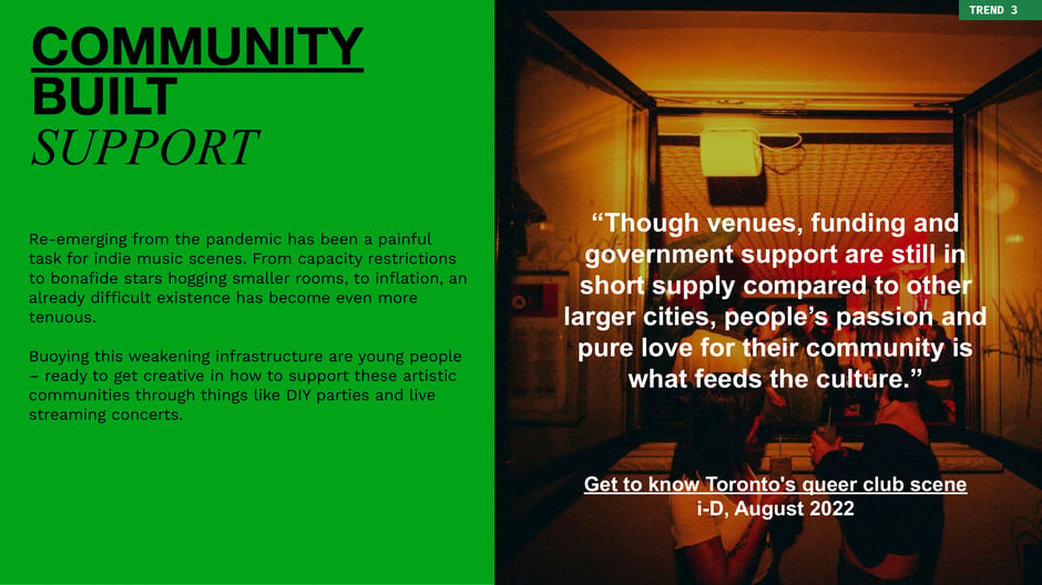 Post-pandemic indie infrastructures are fragile, but grassroots responses:DIY parties, livestreams