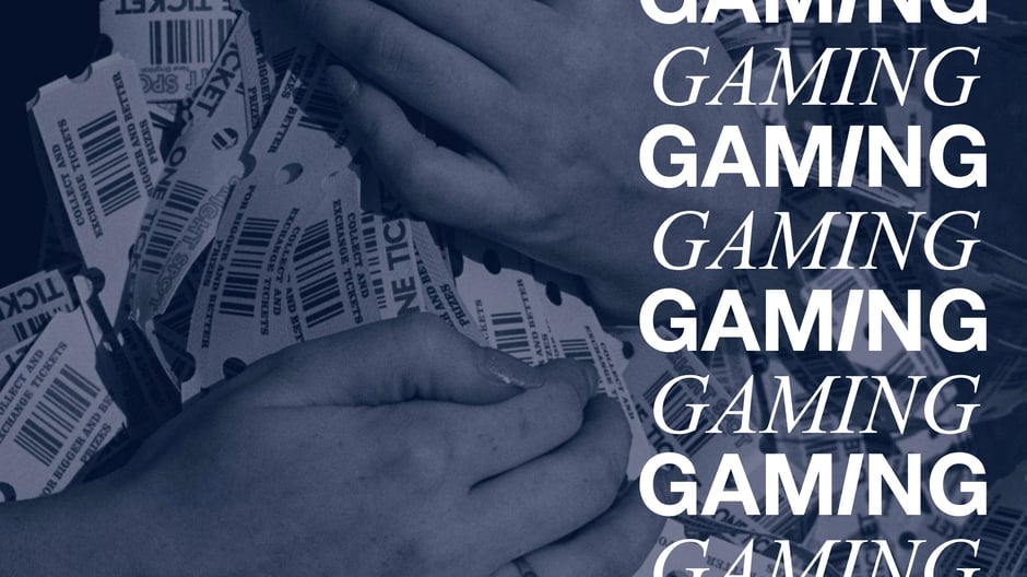 Graphic divider introducing the 'Gaming' trend and signaling a shift