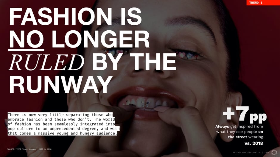 Fashion is no longer ruled by the runway