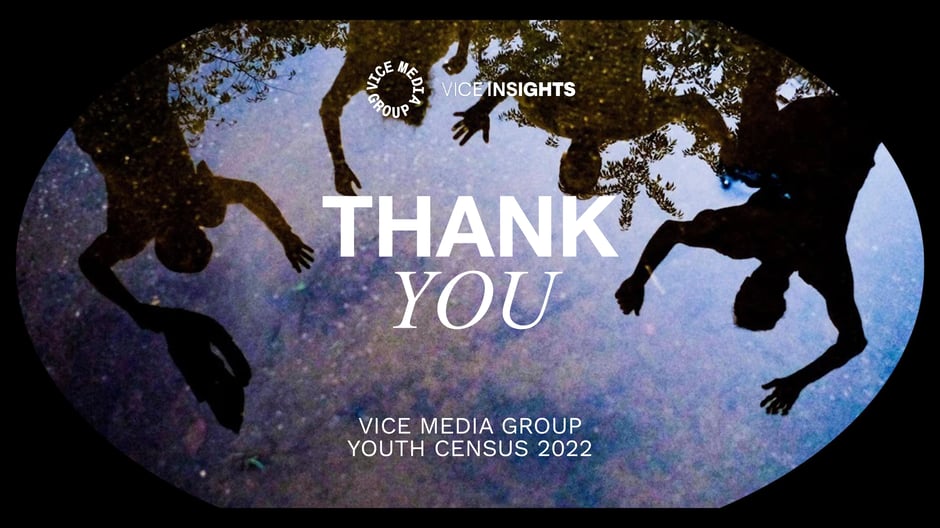 Thank you: VICE Media Group Youth Census 2022