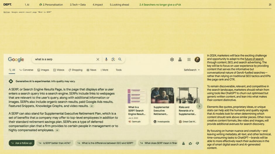 Conversational SERPs require distinctive human-led content