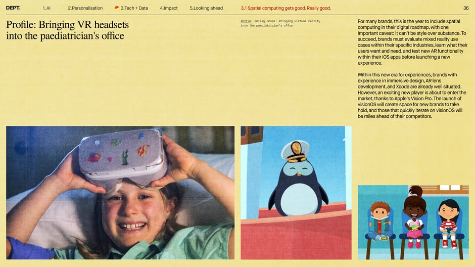 Profile: bringing VR headsets into the paediatrician's office