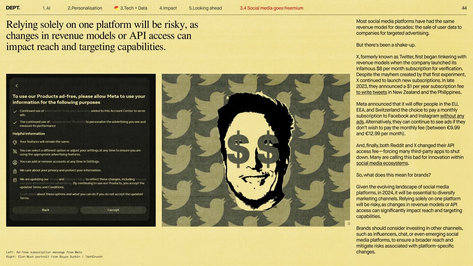 Relying on one social platform is risky