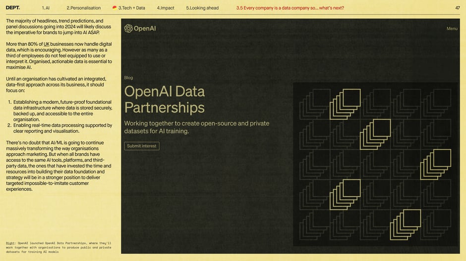 OpenAI Data Partnerships : build a modern data foundation