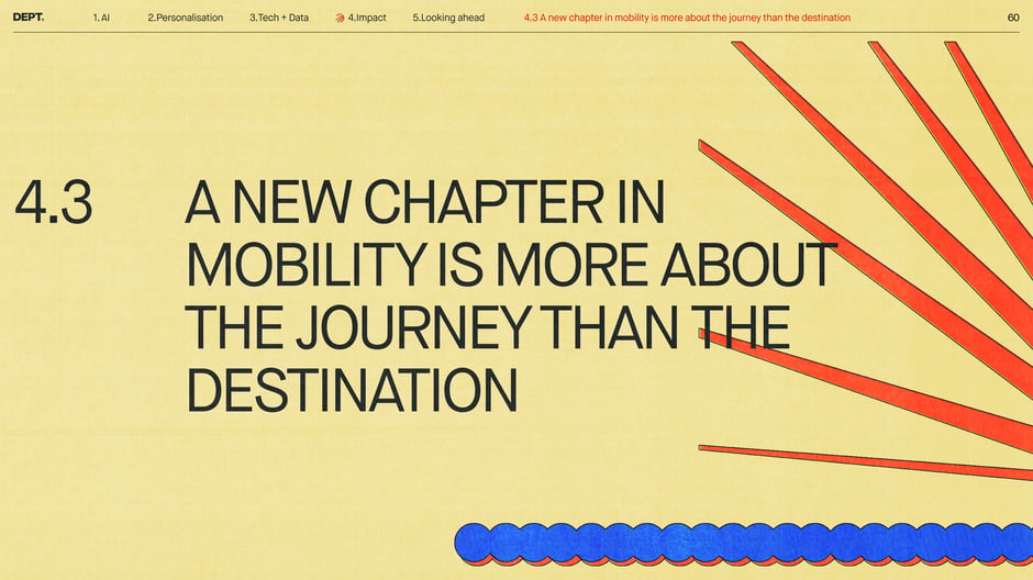 A new chapter in mobility is more about the journey