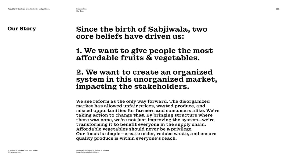 Two core beliefs that drive Sabjiwala