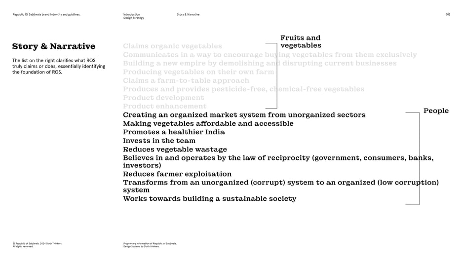 Claims categorized by produce and people
