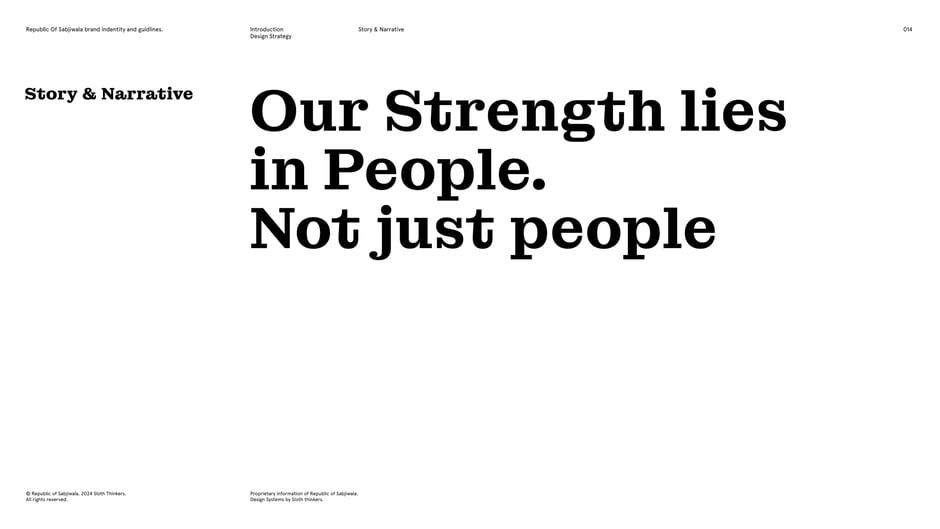 Our strength lies in people. Not just people