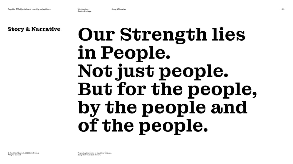 For the people, by the people, of the people