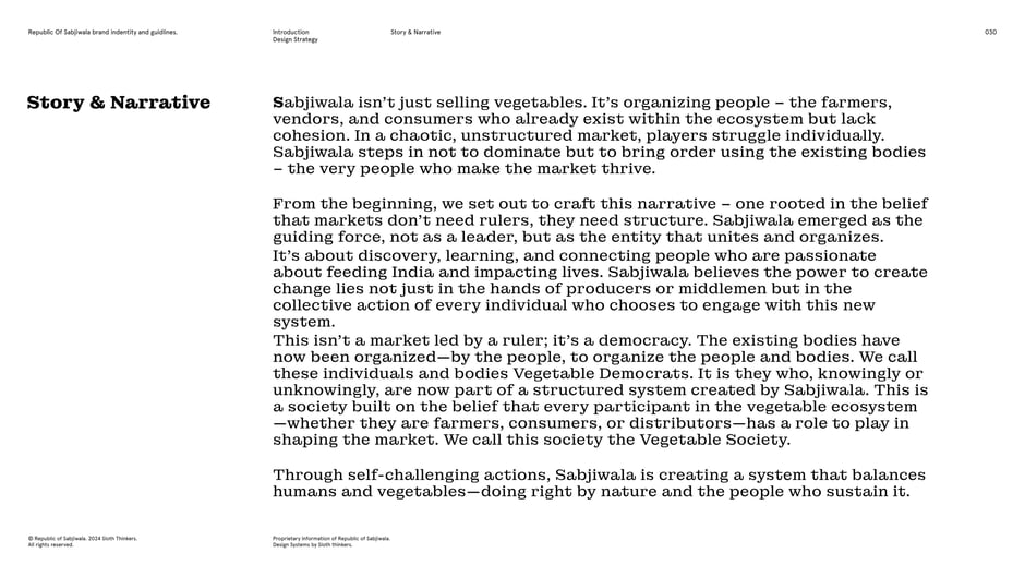 Sabjiwala as organizer of the Vegetable Society