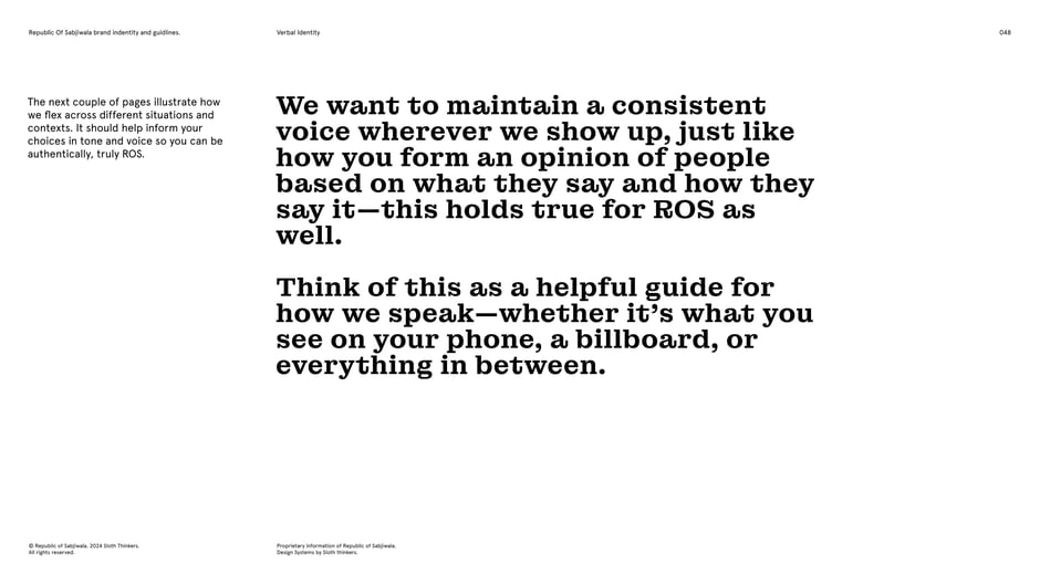 Maintaining a consistent voice
