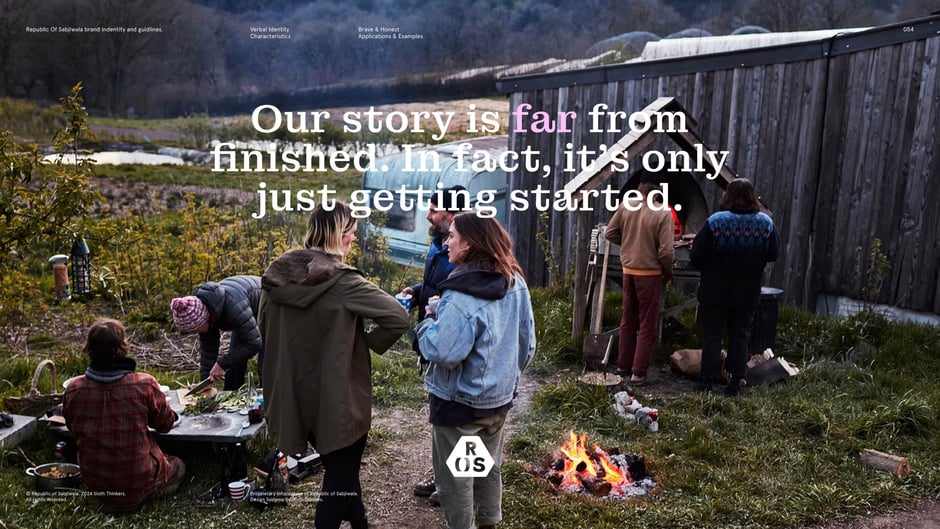 Our story is far from finished