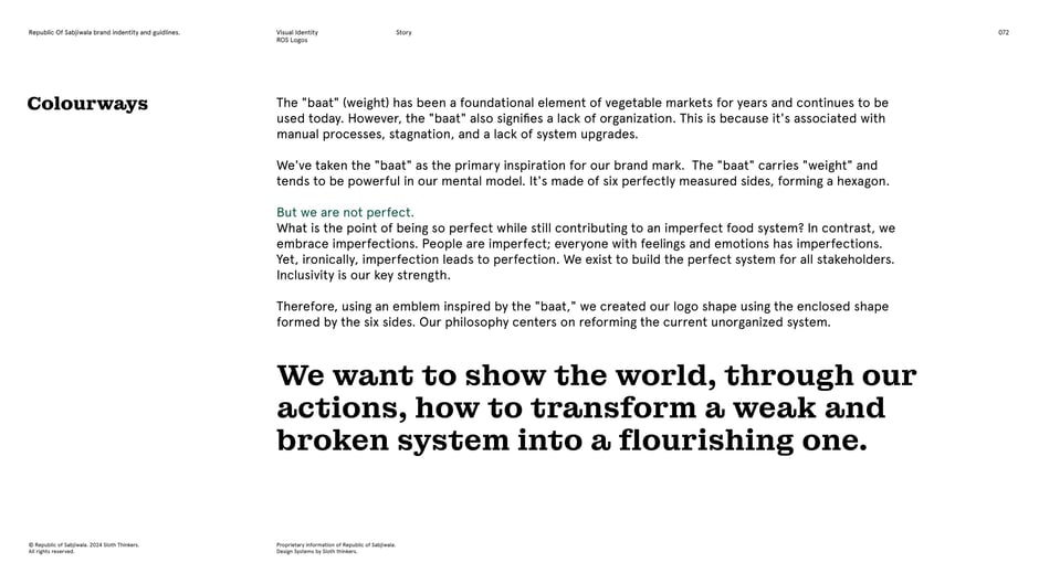 Baat weight inspires hexagon logo and ethos
