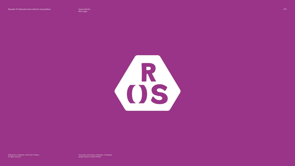 White ROS emblem on purple field