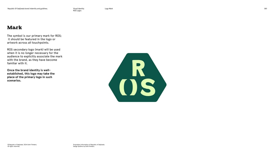 The hexagonal R( )S symbol is Republic of Sabjiwala’s primary