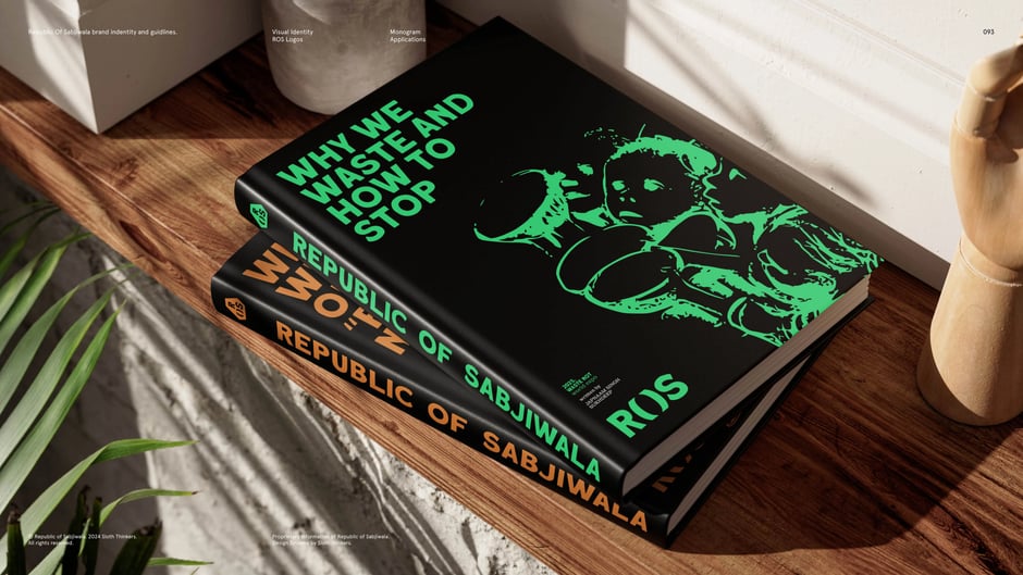 Monogram application on hardcover book covers