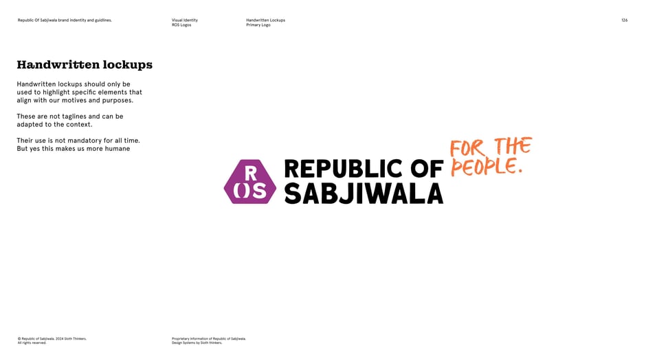 Primary logo with 'For the people.' handwritten lockup