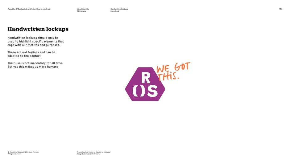 Handwritten lockups : 'We got this'
