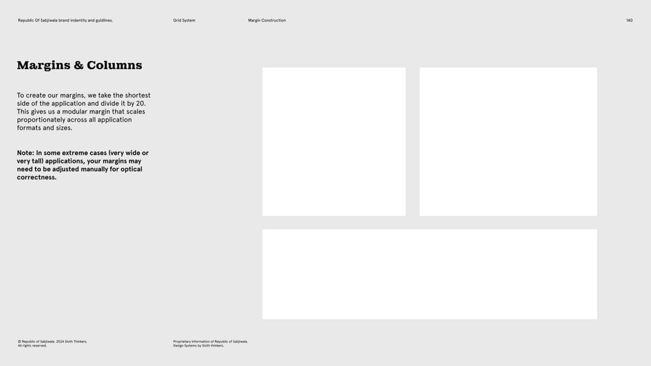 Margins & Columns : modular guidance