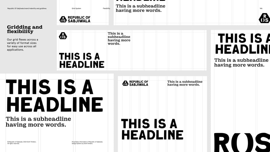 Logo and headline framings