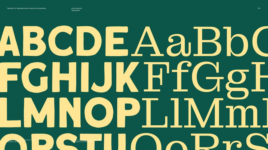 Large-scale type specimen demonstrating display contrast
