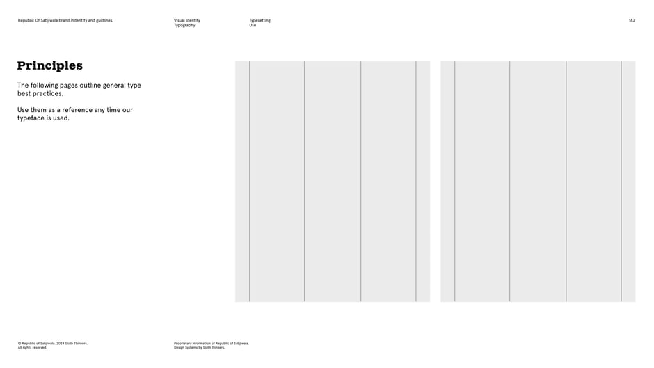 Typesetting principles and grid use