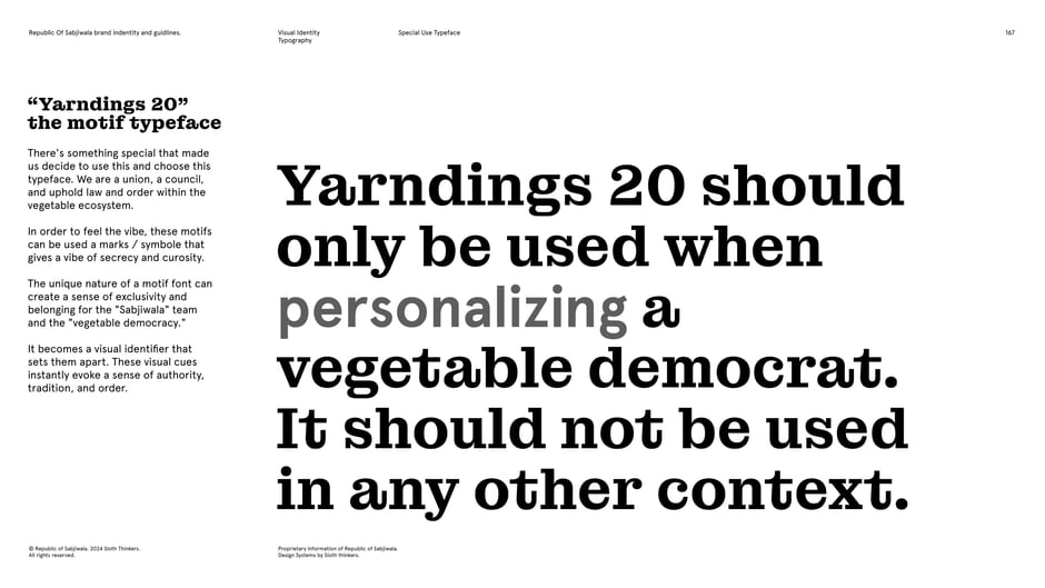 Restricted use: Yarndings 20 for personalization only