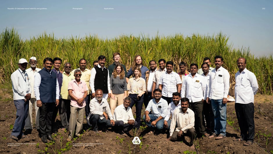 Group photo of field partners and researchers