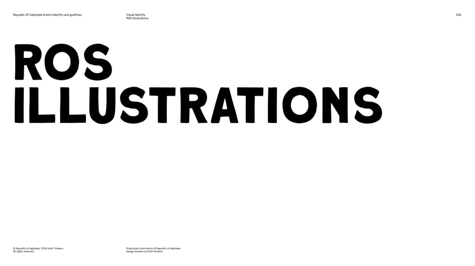 Section header introducing the Republic of Sabjiwala's illustration system