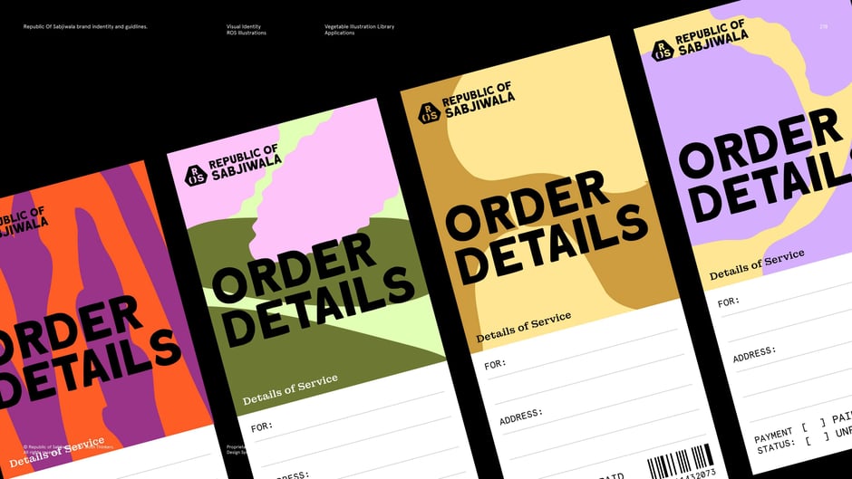 Order details : illustrated headers