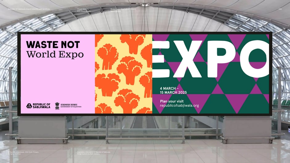 Waste Not : large-format billboard application