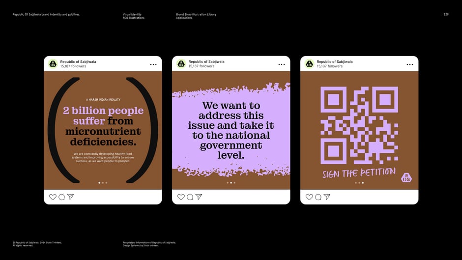 Social carousel : facts and call-to-action