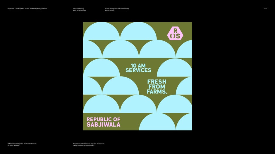 Event poster using repeating motif and headline