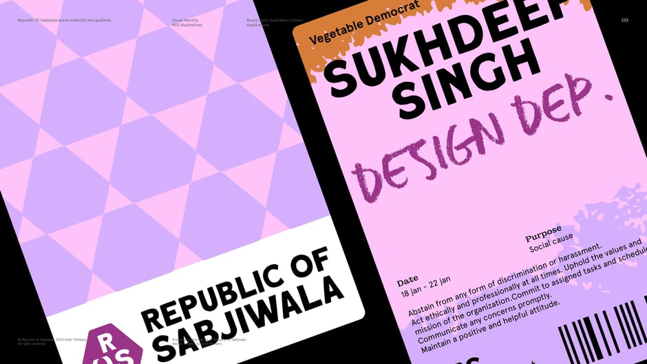 Staff badge and name‑tag artwork