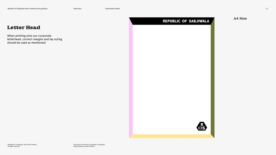Letterhead system guide (A4)