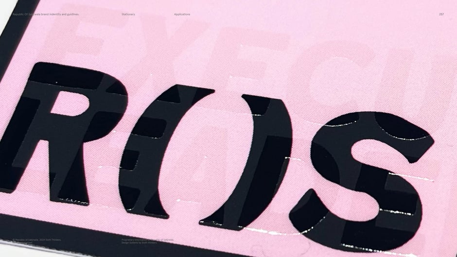 UV printing close-up on pink stock