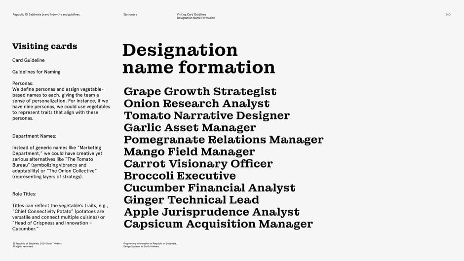 Designation name formation rule