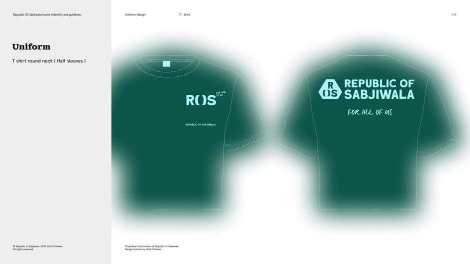 T-shirt color application : deep green