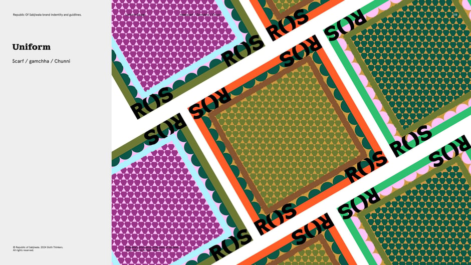 Scarf pattern tile explorations