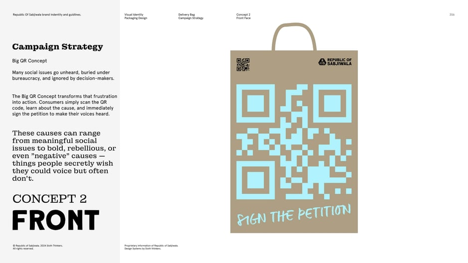 Concept 2 : front face: petition messaging examples
