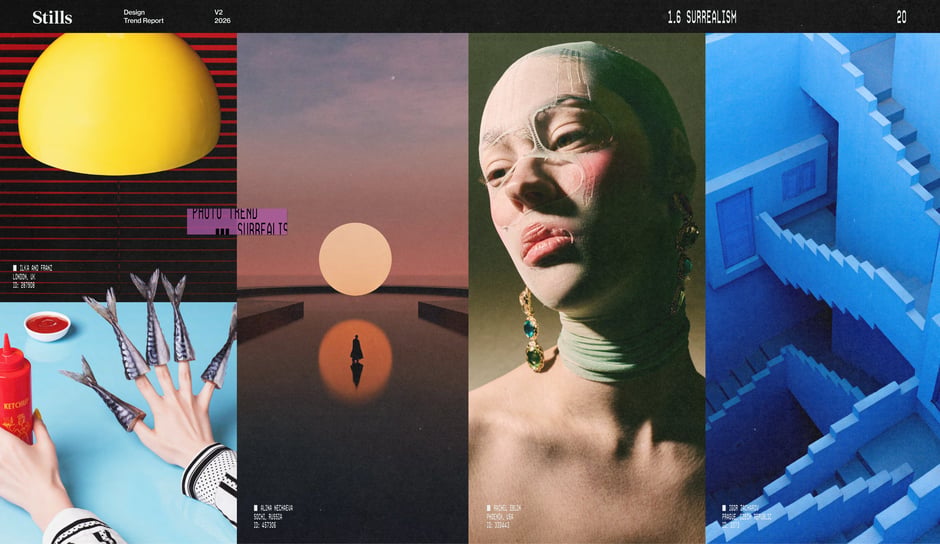 Surreal framings mixing scale and odd juxtapositions
