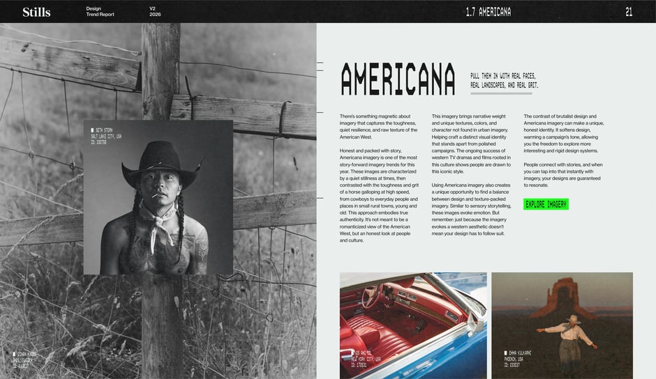 Americana : real faces, landscapes, and grit