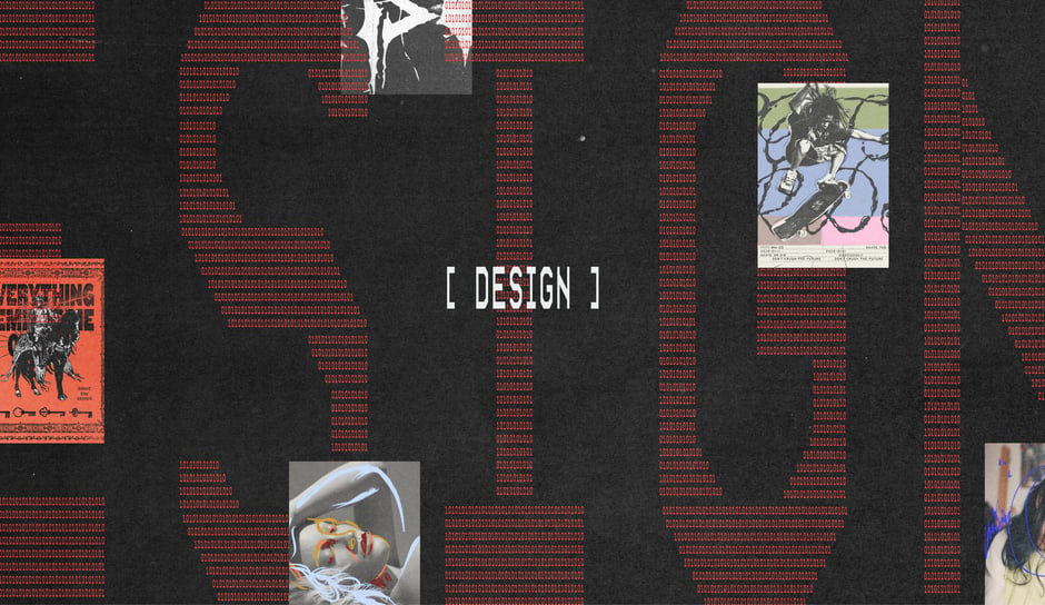 Design : section divider using binary motif