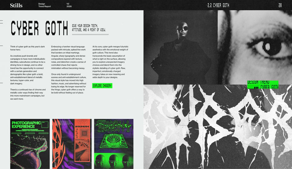 Cyber Goth : attitude, texture, and edge