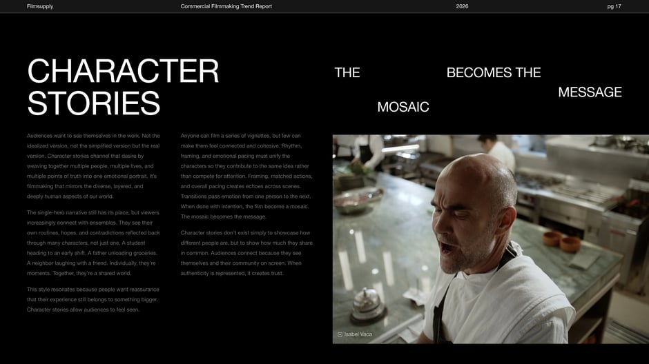 Character Stories: The Mosaic Becomes the Message
