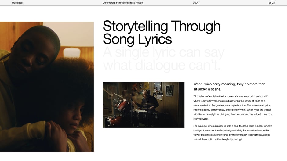 Storytelling Through Song Lyrics