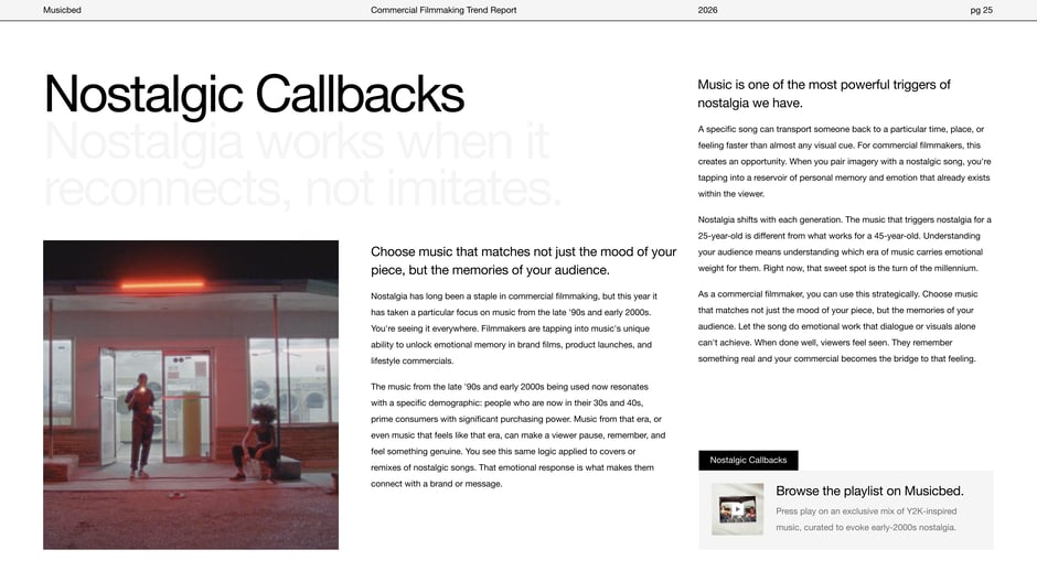 Nostalgic Callbacks in Filmmaking
