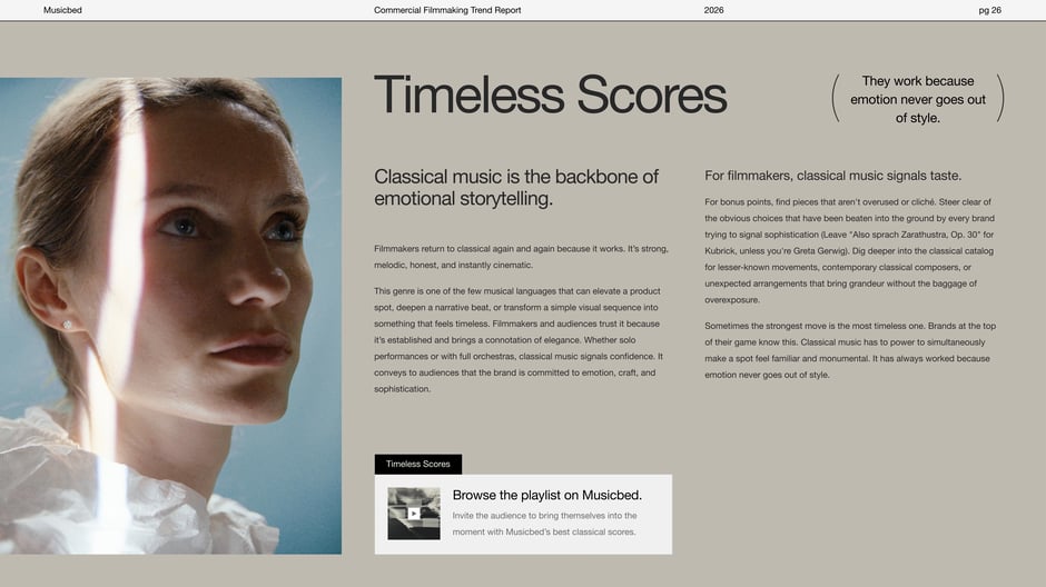 Timeless Scores in Storytelling