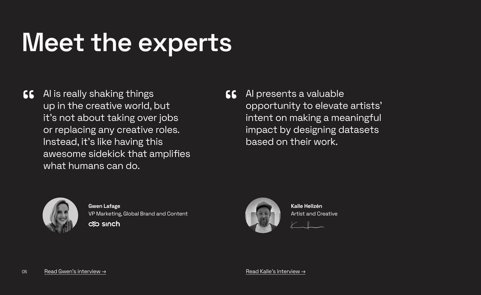 Gwen Lafage and Kalle Hellzén on AI amplifying human creativity